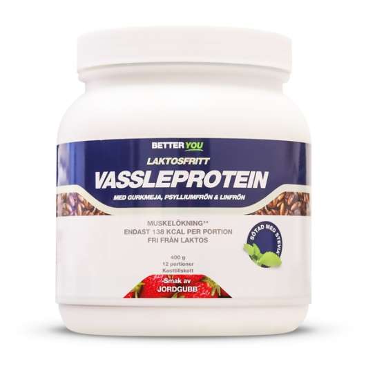 BETTER YOU Better You Vassleprotein Laktosfritt 400g Jordgubb