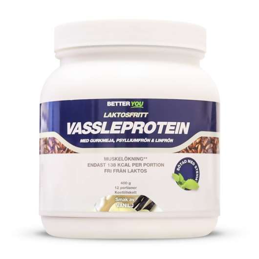 BETTER YOU Better You Vassleprotein Laktosfritt 400g Vanilj