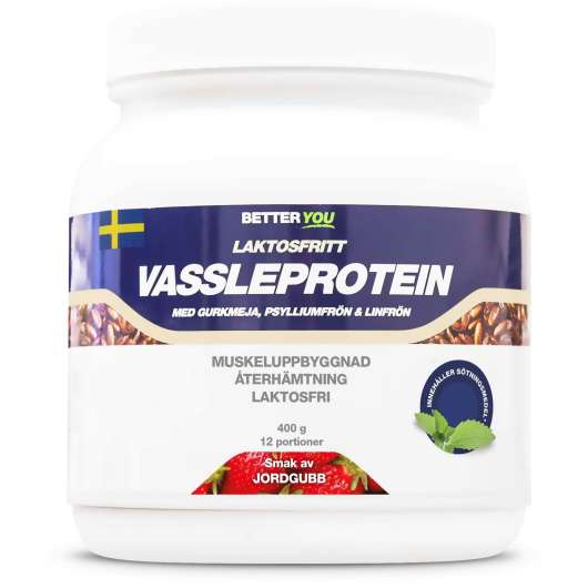 Better You Laktosfritt Vassleprotein Jordgubb 400 ml