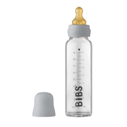 BIBS Baby Glass Bottle Complete Set Latex Cloud 225 ml
