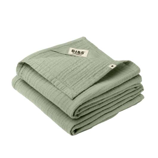 BIBS Muslin Cloth 70x70 cm Sage 2-pack