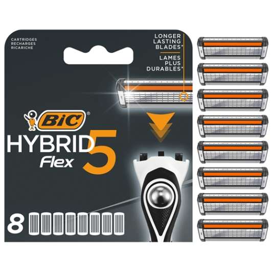 BIC Hybrid 5 Flex Rakblad 8-pack