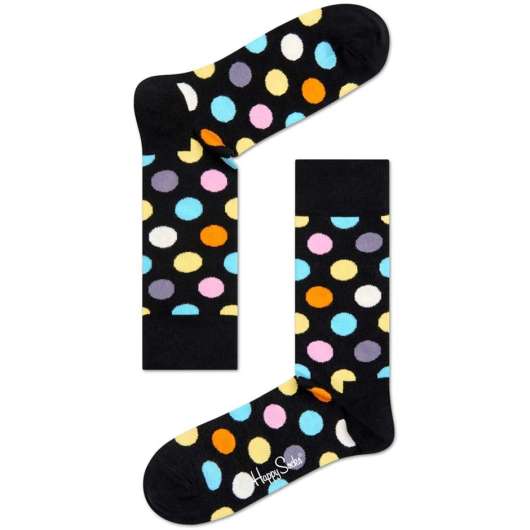 Big Dot Sock - Black,  Happy Socks Strumpor
