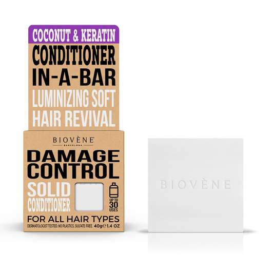 Biovène Damage Control Coconut & Keratin Solid Conditioner Bar