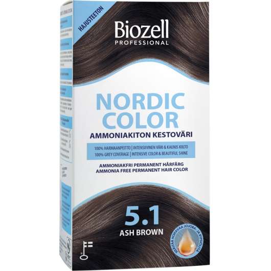 Biozell Nordic Color Permanent Hair Color Ash Brown 5.1
