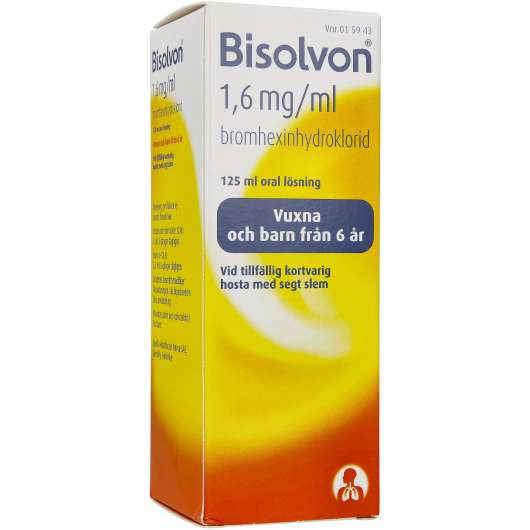 Bisolvon Oral lösning 1,6 mg 125 ml