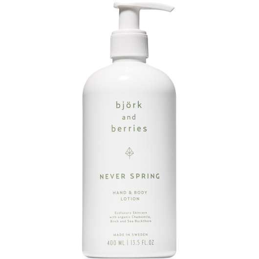 Björk and Berries Never Spring Hand & Body Lotion 400 ml