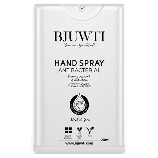 Bjuwti Hand Hygiene Antibakteriell Pocket Spray 20 ml