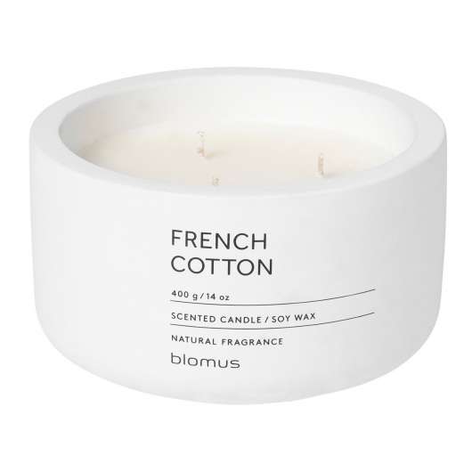 blomus Scented Candle Lily White French Cotton 400 g
