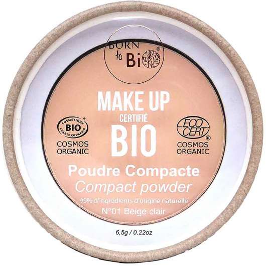 Born to Bio Organic Compact Powder N°1 Beige Clair