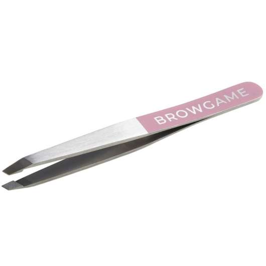 Browgame Cosmetic Original Tweezer Slanted Pink 1 st