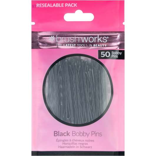 Brushworks Black Bobby Pins