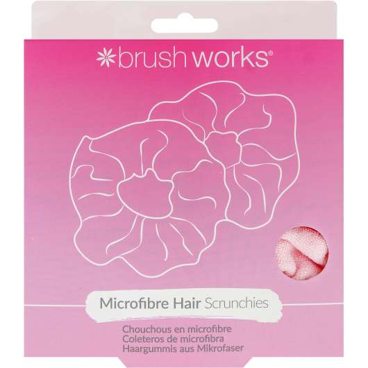 Brushworks Microfibre Hair Scrunchies