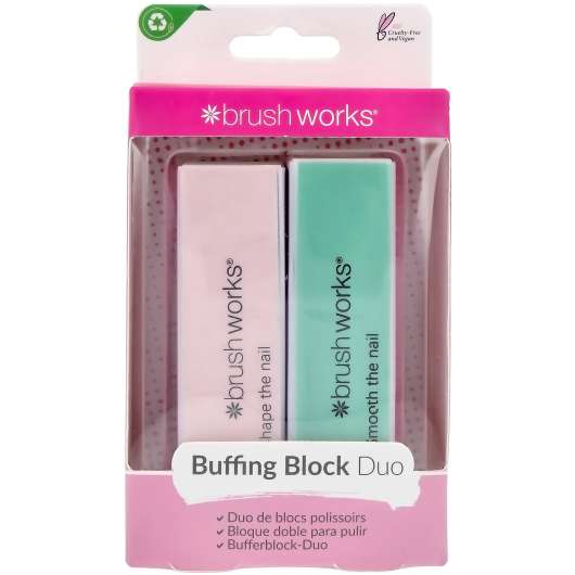 Brushworks Nail Buffing Block Pastel