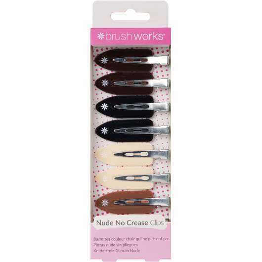 Brushworks Nude No Crease Hair Clips