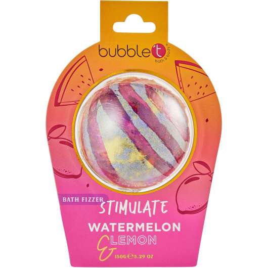 BubbleT Bath Fizzer Stimulate Watermelon & Lemon