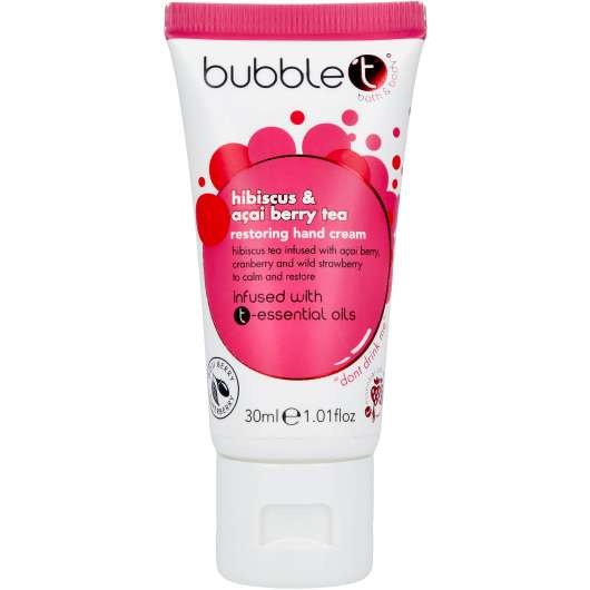 BubbleT Hand Cream Hibiscus & Acai Berry Tea 30 ml