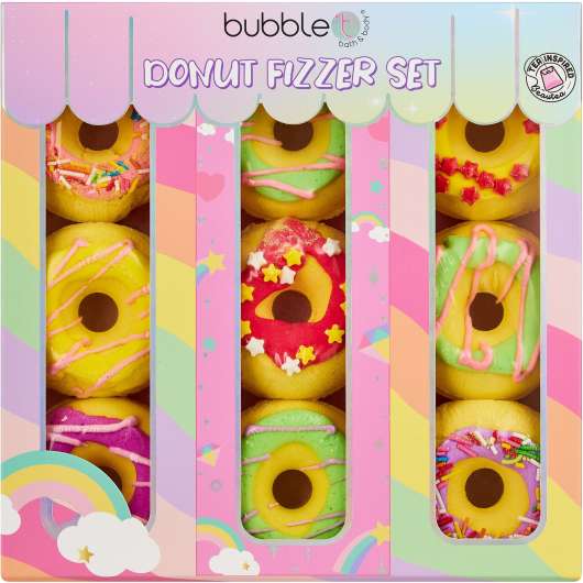 BubbleT Rainbow Donut Bath Fizzers