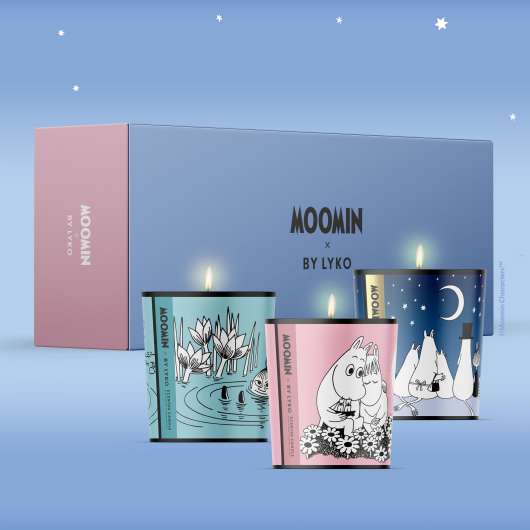 By Lyko Moomin x By Lyko Scented Candles Kit