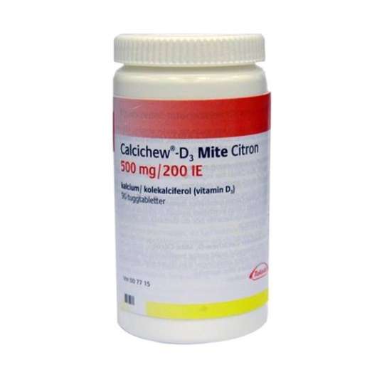 Calcichew-D3 Mite Citron 500 mg/200 IE 90 st tuggtabletter