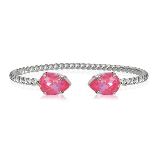 Caroline Svedbom - Mini Drop Bracelet Rhodium Lotus Pink Delite