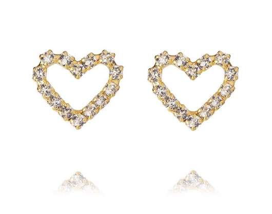 Caroline Svedbom - Sweetheart Earrings Gold Crystal