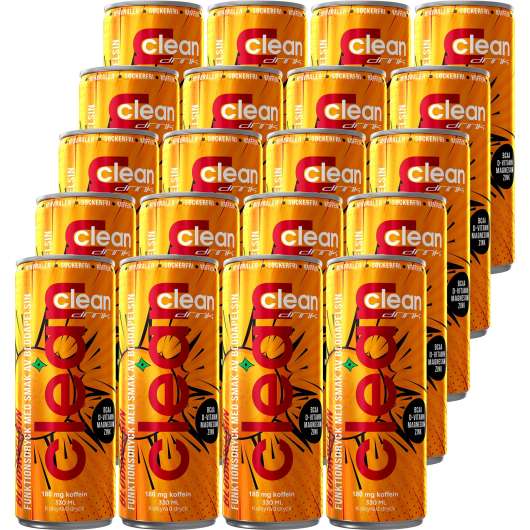 Clean Drink BCAA Blood Orange 24-Pack
