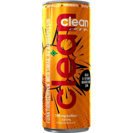 Clean Drink BCAA Blood Orange 330 ml