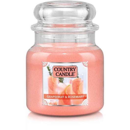 Country Candle Grapefruit & Rosemary Scented Candle Medium 453 g