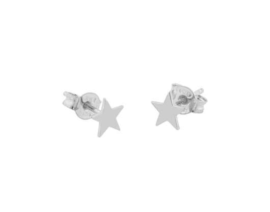 CU Jewellery - Double Star Small Ear Silver