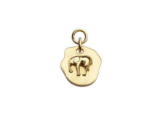 CU Jewellery - Letters Elephant Pendant for Hoops Gold