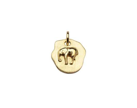 CU Jewellery - Letters Elephant Pendant Gold