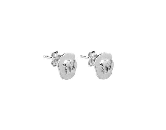 CU Jewellery - Letters Elephant Stud Ear Silver
