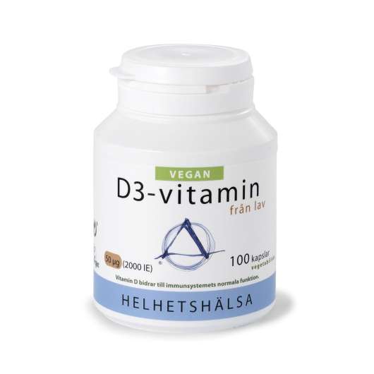 D-3 Vitamin Vegan 50mcg 100 KAPSLAR