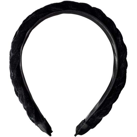 Dazzling Braided Head Band Black