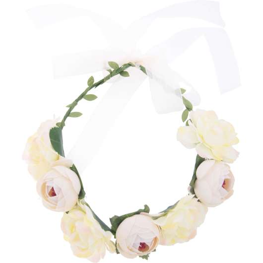 Dazzling Flower Head Band White