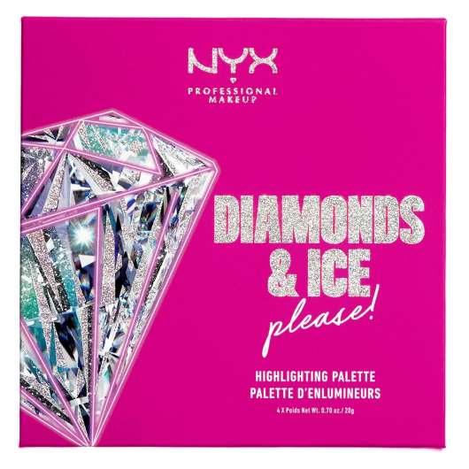 Diamonds & Ice Please! Highlighting Palette,  NYX Professional Makeup Makeup Set