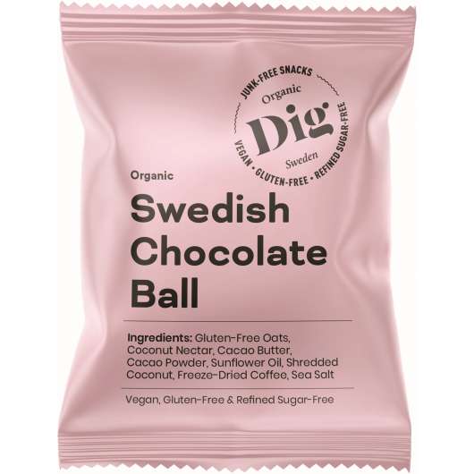 Dig Organic Swedish Chocolate Ball 25 g