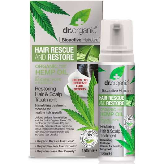 Dr. Organic Hemp Oil Hair & Scalp Treatment Mousse 150 ml