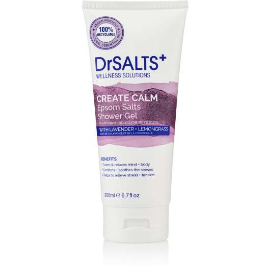 Drsalts+ create calm epsom salts shower gel 200 ml