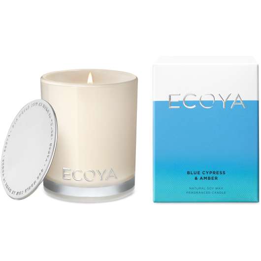 Ecoya Blue Cypress & Amber Fragranced Candle 80 g