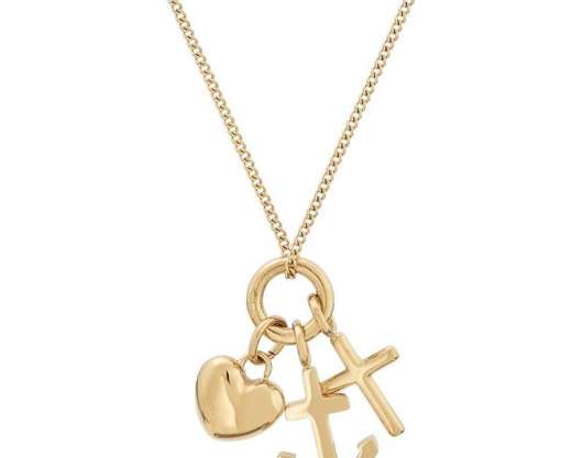 Edblad - Faith Hope Love Necklace Gold