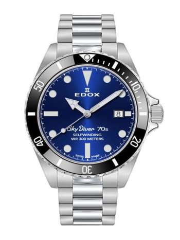 Edox SkyDiver 70´S Date Automatic-80115-3N1M-BUIN