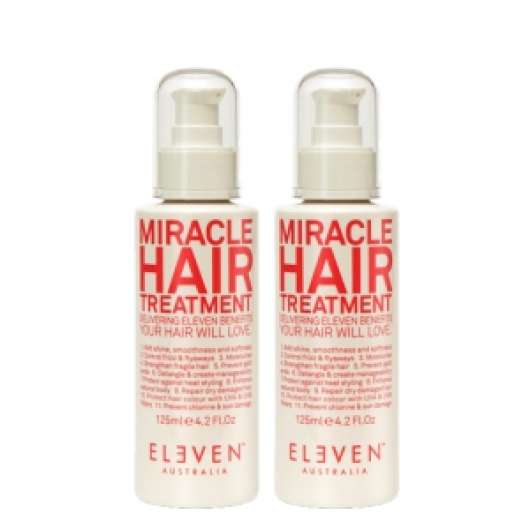Eleven Australia Miracle Hair Treatment Duo 2x125ml