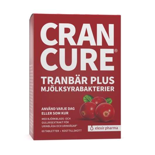 Elexir Pharma Cran Cure Tranbär Plus För Magenr 60 tabletter