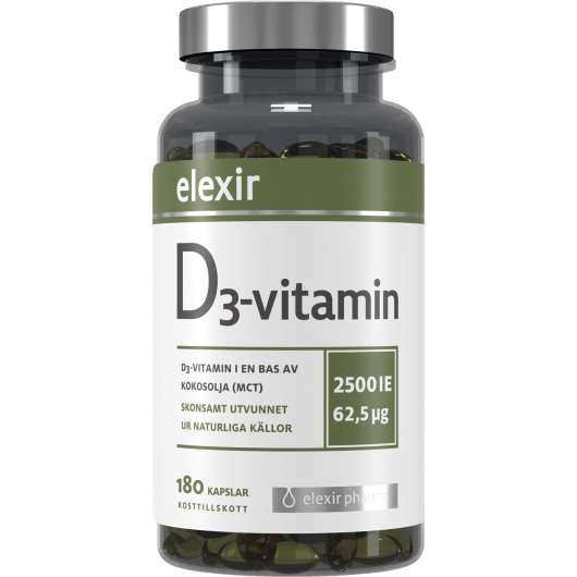 Elexir Pharma D3 Vitamin 2500 IE 180 st