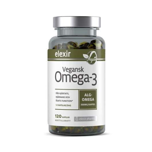 Elexir Pharma Vegansk Omega-3 120 kapslar