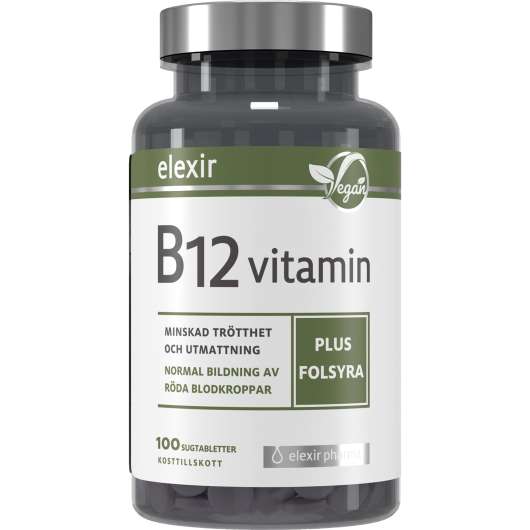 Elexir Pharma Vitamin B12 Vegan 100 st