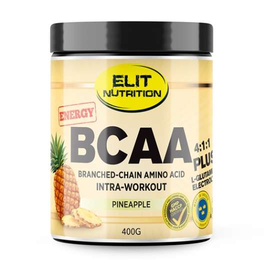 Elit Nutrition BCAA 4:1:1 + L-glutamine Energy Pineapple 400 g