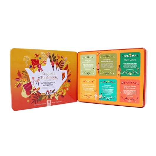 English Tea Shop Super Goodness Collection Orange plåt 36 påsar 61,5 g